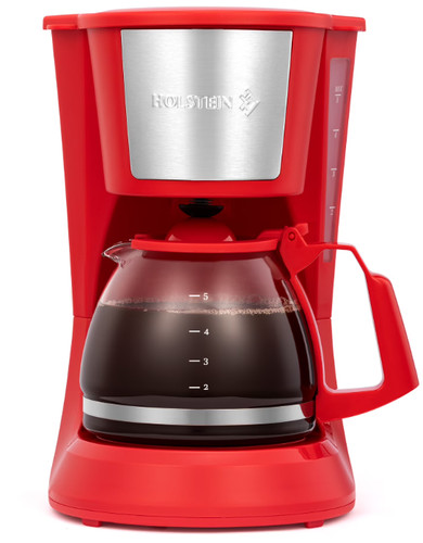 Cafetera goteo tazas - cafetera, roja